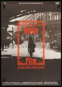 5f541 ES BEGANN IN BERLIN East German 23x32 1986 Hellwig documentary, cool image in the city!