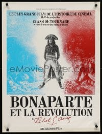 5f427 BONAPARTE ET LA REVOLUTION French 23x30 1972 Abel Gance's classic restored w/new scenes!