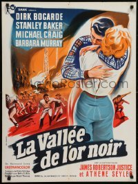 5f429 CAMPBELL'S KINGDOM French 24x32 1958 completely different art of Dirk Bogarde and Murray!!