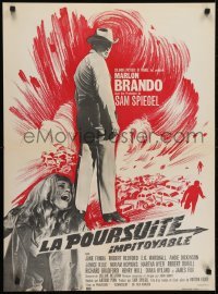 5f432 CHASE French 23x31 1966 Robert Redford, different art of Marlon Brando & Jane Fonda!