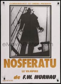 5f460 NOSFERATU French 23x32 R1990s great completely different image of Max Schrek as the monster!