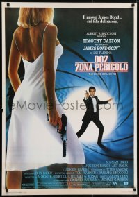 5f723 LIVING DAYLIGHTS Italian 1sh 1987 Timothy Dalton as the most dangerous James Bond ever!