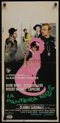 5f815 PINK PANTHER Italian locandina 1964 Nino art, Peter Sellers, David Niven, Capucine & Wagner!