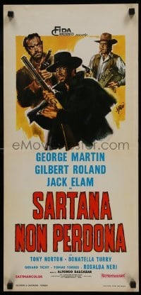 5f820 SARTANA DOES NOT FORGIVE Italian locandina 1969 George Martin in title role by Symeoni!