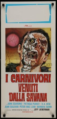 5f826 SQUIRM Italian locandina 1976 wild completely different gruesome art by Sandro Symeoni!