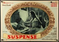 5f772 INNOCENTS Italian 20x28 pbusta 1962 Deborah Kerr in Henry James classic horror, Suspense!