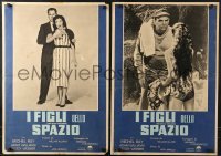5f752 SPACE CHILDREN group of 5 Italian 19x27 pbustas 1958 Jack Arnold, completely different images!