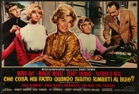 5f783 WHERE WERE YOU WHEN THE LIGHTS WENT OUT Italian 18x27 pbusta 1968 Day, Morse, Terry-Thomas!