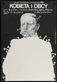 5f937 DIE FRAU UND DER FREMDE Polish 26x38 1986 Rainer Simon, Jakub Erol art of Paul von Hindenburg!