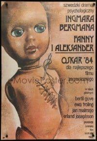5f940 FANNY & ALEXANDER Polish 26x38 1985 Pernilla Allwin, directed by Bergman, Walkuski art!