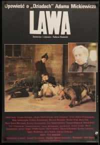 5f958 LAVA Polish 27x39 1989 Konwicki's Lawa. Opowiesc o 'Dziadach' Adama Mickiewicza, Erol!