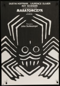 5f883 MARATHON MAN Polish 23x33 1977 Dustin Hoffman, Gorka art of spider for Schlesinger's classic!