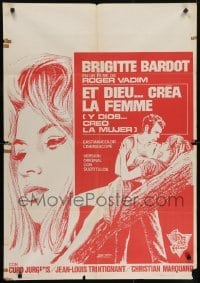 5f066 AND GOD CREATED WOMAN Spanish 1971 but the Devil invented sexy Brigitte Bardot!