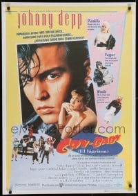 5f069 CRY-BABY Spanish 1990 directed by John Waters, Johnny Depp is a doll, Amy Locane!