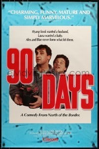 5g546 90 DAYS 1sh 1985 Ninety, funny images from wacky Canadian romantic comedy!