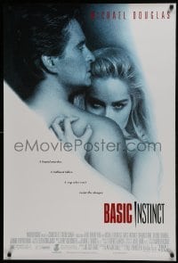 5g570 BASIC INSTINCT 1sh 1992 Paul Verhoeven directed, Michael Douglas & sexy Sharon Stone!