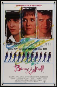 5g588 BENNY & JOON 1sh 1993 Johnny Depp, Mary Stuart Masterson, Quinn, romance on the brink!