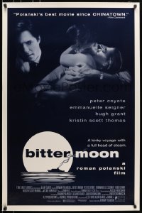 5g592 BITTER MOON 1sh 1994 Roman Polanski, Peter Coyote, Hugh Grant, Emmanuelle Seigner
