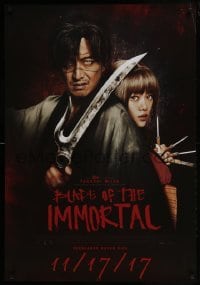 5g595 BLADE OF THE IMMORTAL advance 1sh 2017 Takashi Miike's Mugen No Junin, his 100th movie!
