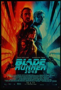 5g596 BLADE RUNNER 2049 advance DS 1sh 2017 great montage image with Harrison Ford & Ryan Gosling!
