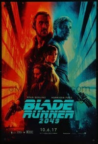 5g597 BLADE RUNNER 2049 teaser DS 1sh 2017 great montage image with Harrison Ford & Ryan Gosling!