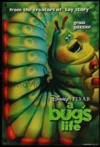 5g607 BUG'S LIFE teaser DS 1sh 1998 Walt Disney, Pixar CG cartoon, giant caterpillar!