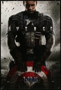 5g609 CAPTAIN AMERICA: THE FIRST AVENGER teaser 1sh 2011 Chris Evans as the Marvel Comics hero!
