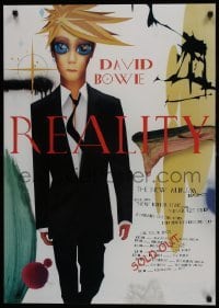 5g293 DAVID BOWIE 24x34 commercial poster 2003 Reality, cool different art of the English star!