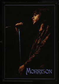 5g334 JIM MORRISON 27x39 Swiss commercial poster 1991 cool image of Doors lead singer on stage!