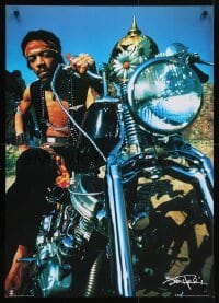 5g338 JIMI HENDRIX 25x36 English commercial poster 2003 color image on chopper motorcycle!
