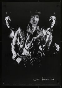 5g336 JIMI HENDRIX 24x34 English commercial poster 2002 three b/w images of legendary guitarist!