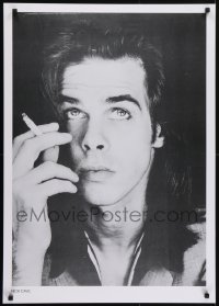 5g379 NICK CAVE 25x36 commercial poster 1980s great smoking close-up of the performer!
