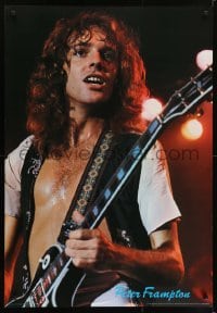 5g384 PETER FRAMPTON 27x40 Swiss commercial poster 1987 great image of the star on stage with guitar!