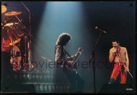 5g391 QUEEN 27x39 Italian commercial poster 1980 great image of Freddie Mercury & Brian May!