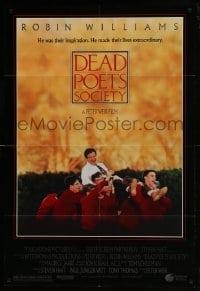 5g638 DEAD POETS SOCIETY DS 1sh 1989 inspirational school teacher Robin Williams, Peter Weir