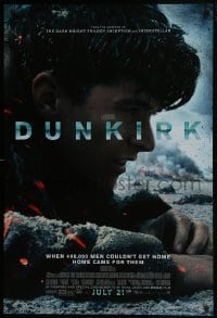 5g658 DUNKIRK advance DS 1sh 2017 Christopher Nolan, Tom Hardy, Murphy, different close-up!