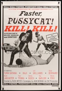 5g665 FASTER, PUSSYCAT! KILL! KILL! 1sh R1995 Russ Meyer's best, Satana, Haji, superwomen!