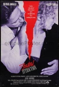 5g666 FATAL ATTRACTION 1sh 1987 Michael Douglas, Glenn Close, a terrifying love story!