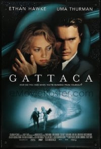 5g681 GATTACA int'l DS 1sh 1997 Ethan Hawke, Uma Thurman, there is no gene for the human spirit!