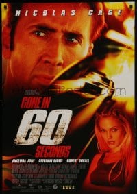 5g689 GONE IN 60 SECONDS advance DS 1sh 2000 car thieves Nicolas Cage & Angelina Jolie!