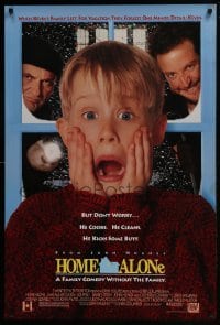 5g709 HOME ALONE DS 1sh 1990 classic Macaulay Culkin, Daniel Stern, Joe Pesci!