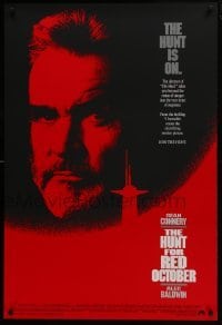 5g713 HUNT FOR RED OCTOBER int'l 1sh 1990 Russian military submarine captain Sean Connery!