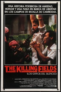 5g745 KILLING FIELDS int'l Spanish language 1sh 1984 Waterston & Ngor threatened by Khmer Rouge
