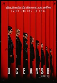5g830 OCEAN'S 8 teaser DS 1sh 2018 Bullock, Blanchett, Hathaway, Kaling, Paulson, Rihanna, Damon!
