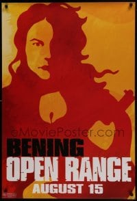 5g835 OPEN RANGE teaser 1sh 2003 wild doutone art of Annette Bening w/rifle!