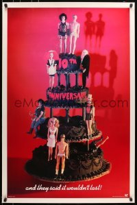5g882 ROCKY HORROR PICTURE SHOW 1sh R1985 10th anniversary, Barbie Dolls on cake image, recalled!