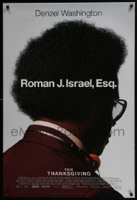 5g886 ROMAN J. ISRAEL, ESQ. advance DS 1sh 2017 Denzel Washington in the title role, all rise!