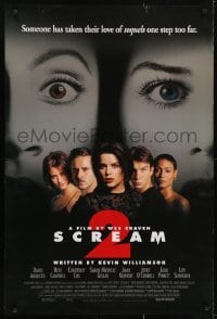 5g891 SCREAM 2 1sh 1997 Wes Craven directed, Neve Campbell, Courteney Cox