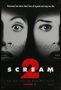 5g892 SCREAM 2 teaser 1sh 1997 Wes Craven directed, Neve Campbell, Courteney Cox