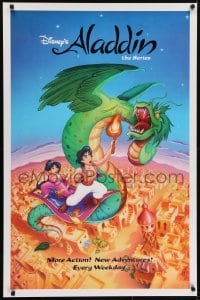 5g225 ALADDIN tv poster 1994 cool art from Walt Disney television series!